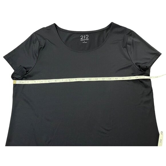 212 Collection Womens Scoop Neck T-Shirts 2-Pack Black & Orange Large - Picture 5 of 16